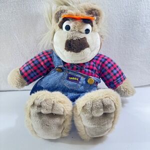 VTG 1997 Tyco Real Talkin Bubba Plush Bear Smart Aleck Talking Toy 16In untested